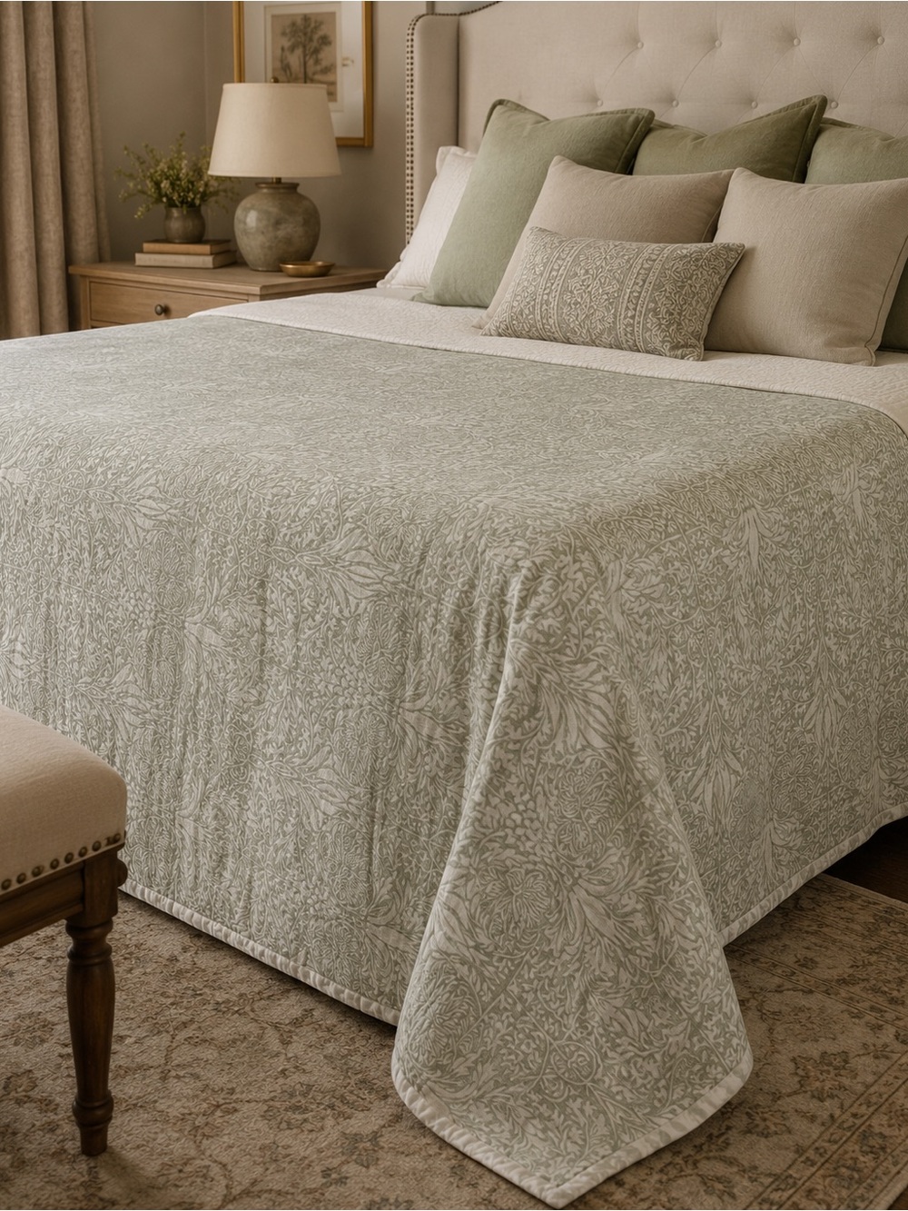 MORRIS & CO. Decorative Designer Topper Bedspread #0501263
